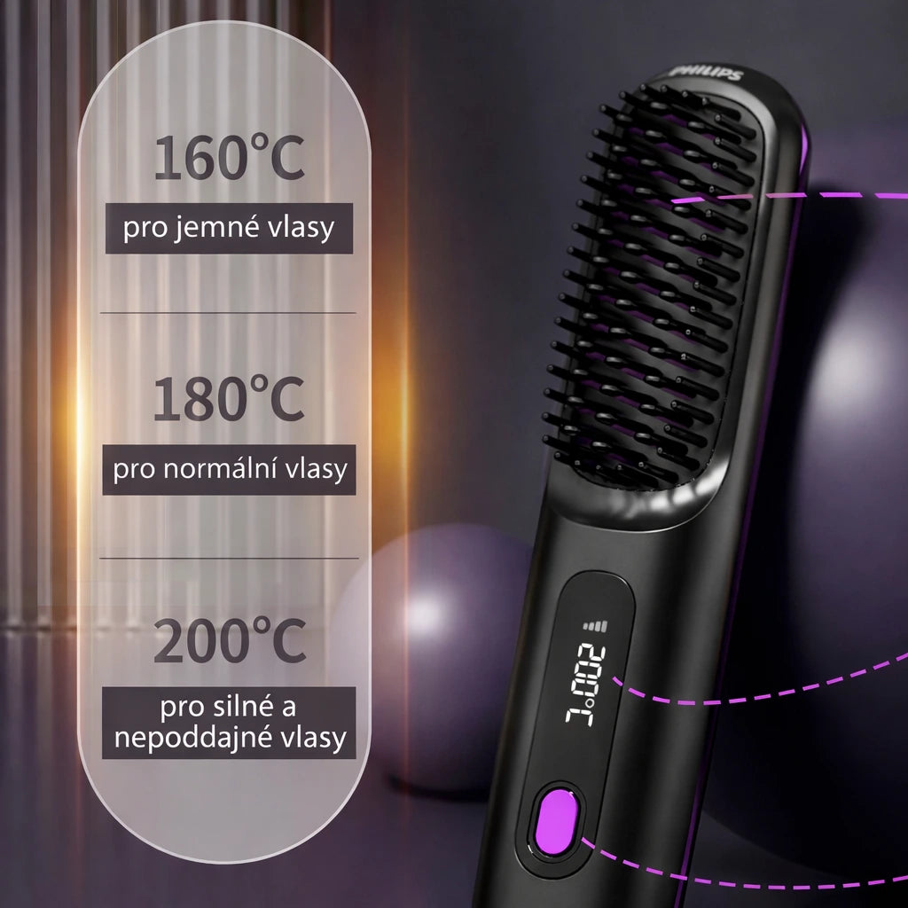 Profesionální cestovní žehlicí kartáč – Maiko™